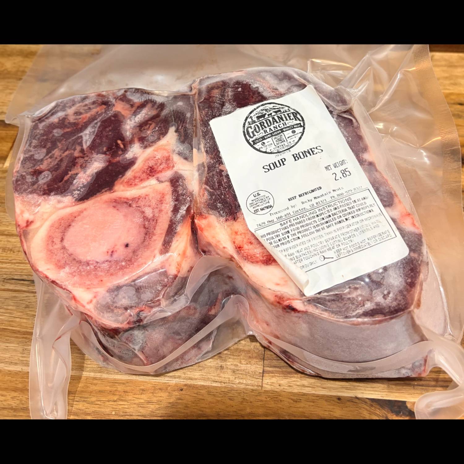 Beef soup bones